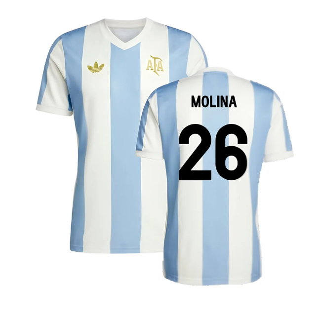 Argentina 50th Anniversary Limited Edition Shirt (MOLINA 26)-SoccerKits Hub | Buy Soccer Jerseys Online